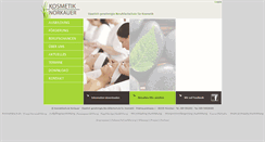 Desktop Screenshot of kosmetikschule-norkauer.de